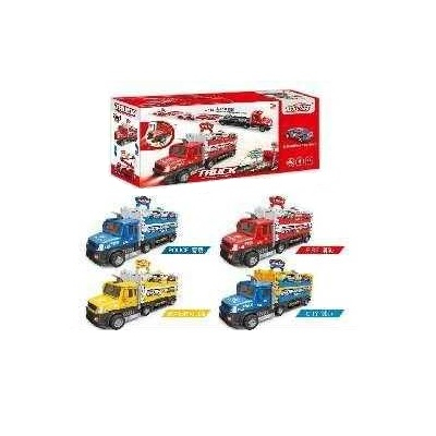 Παιδικό όχημα μεταφοράς αυτοκινήτων με εκτοξευτή - 660-S48 - 345250