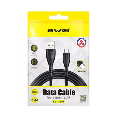 Καλώδιο φόρτισης & data - Micro USB - CL-115M - 1m - AWEI - 887813