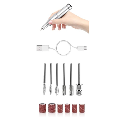 Επαναφορτιζόμενος τροχός μανικιούρ-πεντικιούρ – VKN-UV201 - 581306 - Silver