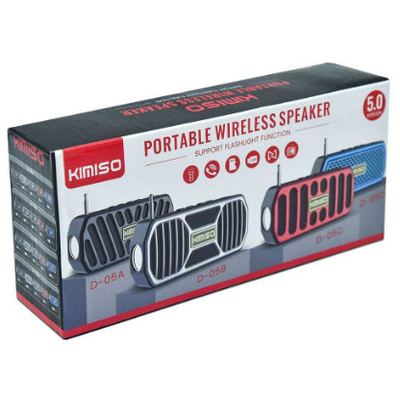 Ασύρματο ηχείο Bluetooth με φακό LED – KMS-05B – 885871 - Red