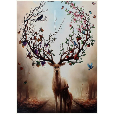 Puzzle 1000 κομματιών - Deer - 88325F - 310430