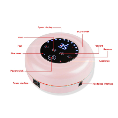 Ηλεκτρικός τροχός μανικιούρ-πεντικιούρ - JMD-216 - 581382 - Green