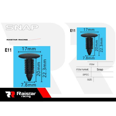 Σετ συνδετήρες αυτοκινήτου - 10pcs - R-F16101-10 - 180871