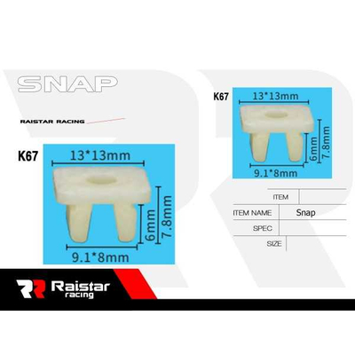Σετ συνδετήρες αυτοκινήτου - 10pcs - R-F16101-28 - 180875