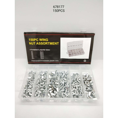 Σετ παξιμάδια πεταλούδα - 150pcs - 678177