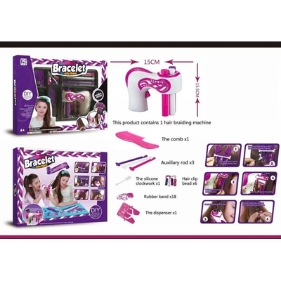 Σετ για πλεξουδάκια μαλλιών με σχέδια - 892DIY - 730213