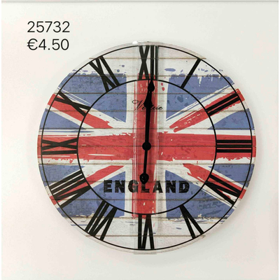 Ρολόι τοίχου - 45cm - 25732-FLAG