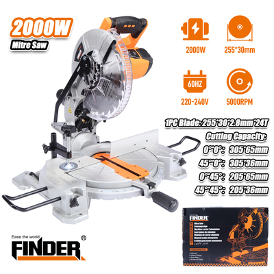Δισκοπρίονο πάγκου για κοπή αλουμινίου - 2000W - Finder - 197368
