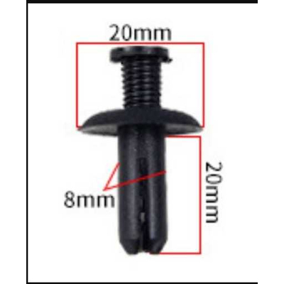 Σετ συνδετήρες αυτοκινήτου - TH-498 - 20pcs - 119292