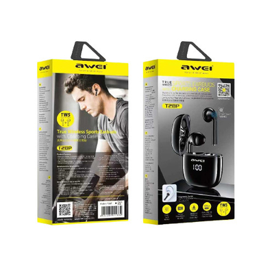 Ασύρματα ακουστικά Bluetooth με θήκη φόρτισης - T28P - Awei - 888728 - Black