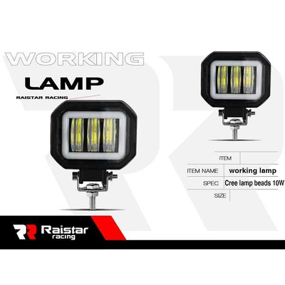 Προβολέας μοτοσυκλέτας LED - 10W - R-D12802-S3 - 310588