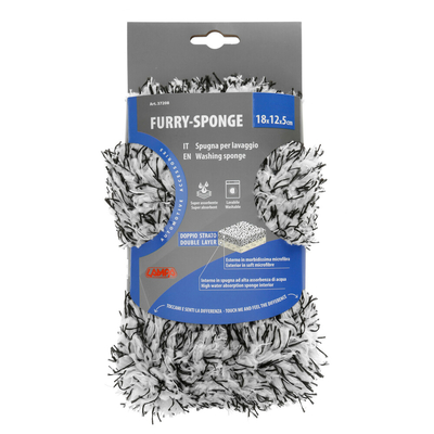 ΣΦΟΥΓΓΑΡΙ ΠΛΥΣΙΜΑΤΟΣ ΜΕ ΜΙΚΡΟΙΝΕΣ FURRY-SPONGE 18x12x5cm LAMPA -1 ΤΕΜ.