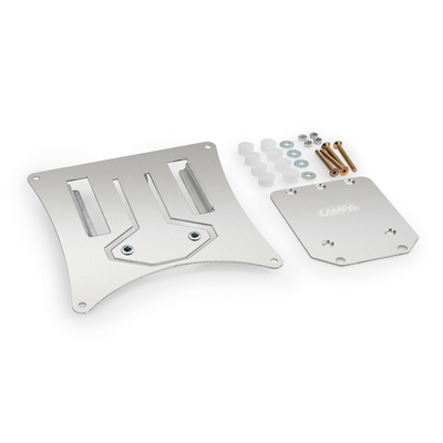 ΒΑΣΗ ΣΤΗΡΙΞΗΣ ΠΙΝΑΚΙΔΑΣ MOTO ΑΛΟΥΜΙΝΙΟΥ EASY-OFF ΜΕ ΑΠΟΣΠΩΜΕΝΟ ΣΥΣΤΗΜΑ ΓΙΑ ENDURO/OFF-ROAD 170x158mm LAMPA - 1 Tεμ.