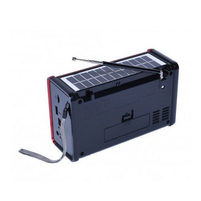 Επαναφορτιζόμενο ραδιόφωνο με ηλιακό πάνελ - XB864 BT-S - 108648 - Red