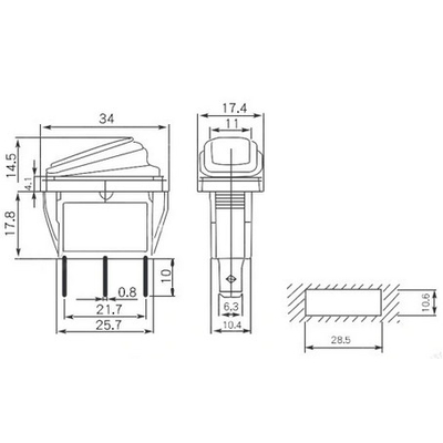 Διακόπτης οχημάτων On/Off - R-F13209B-23-2U - 2pcs - 180942