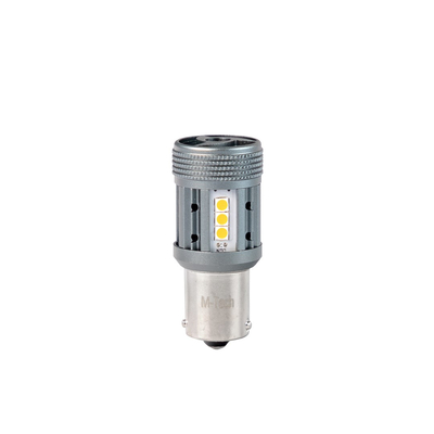 ΛΑΜΠΑΚΙ PY21W 12/24V BA15s 12xSMD3030 LED CAN-BUS ΠΟΡΤΟΚΑΛΙ PLATINIUM BLISTER M-TECH - 1 ΤΕΜ