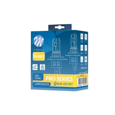 ΛΑΜΠEΣ LED H4 12V 4.000K 52W 4.300lm LED CANBUS CSP5730 PRO SMART SERIES  M-TECH - 2 ΤΕΜ.