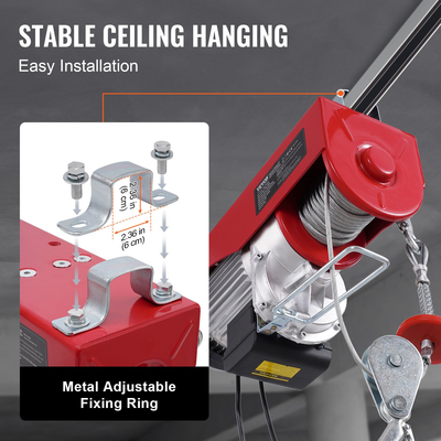 Βαρούλκο γερανού ηλεκτρικού ανυψωτικού VEVOR 2640 λίβρες με ενσύρματο τηλεχειριστήριο 14 ποδιών 230 V | VEVOR GR