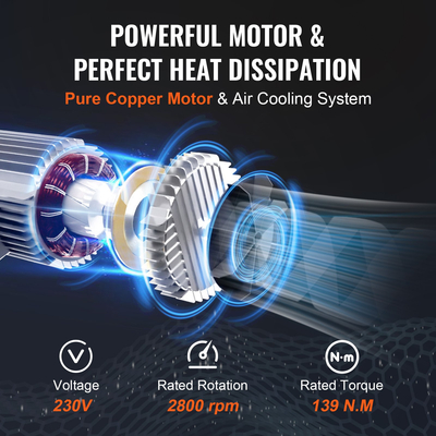 Βαρούλκο γερανού ηλεκτρικού ανυψωτικού VEVOR 880 λίβρες με ενσύρματο τηλεχειριστήριο 14 ποδιών 230 V | VEVOR GR