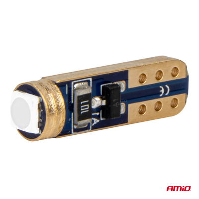ΛΑΜΠΑΚΙΑ T5 W1W 12V 1SMD LED ΠΡΑΣΙΝΑ AMIO - 2 ΤΕΜ.