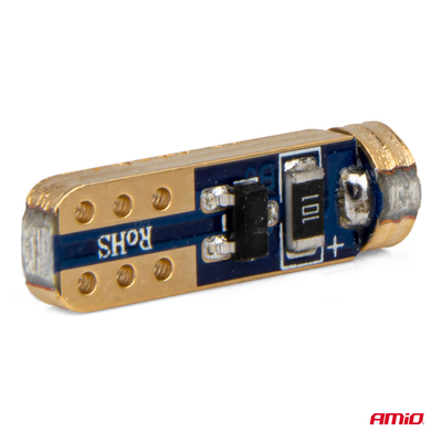 ΛΑΜΠΑΚΙΑ T5 W1W 12V 1SMD LED ΠΡΑΣΙΝΑ AMIO - 2 ΤΕΜ.