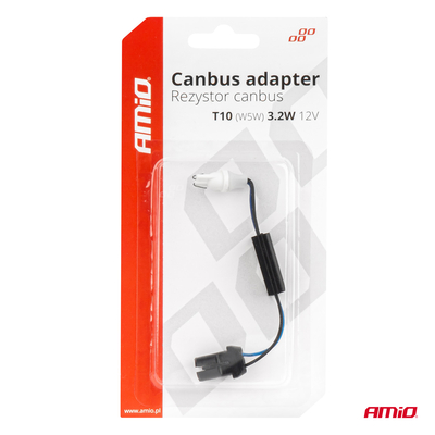 ΑΝΤΙΣΤΑΣΗ ΓΙΑ ΛΑΜΠΑΚΙΑ LED T10 W5W 12V 3.2W AMIO - 1 τεμ.