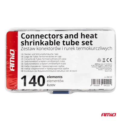 ΣΥΝΔΕΣΜΟΙ ΚΑΛΩΔΙΩΝ & ΘΕΡΜΟΣΥΣΤΕΛΛΟΜΕΝΟΙ ΣΩΛΗΝΕΣ ΣΕΤ ΔΙΑΦΟΡΑ ΜΕΓΕΘΗ AMIO - 140 τεμ.