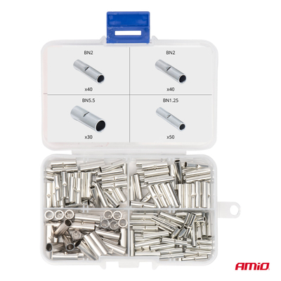 ΣΥΝΔΕΣΜΟΙ ΚΑΛΩΔΙΩΝ ΜΕΤΑΛΛΙΚΟΙ 3 ΜΕΓΕΘΗ (BN 1.25/BN 2/BN 5.5) AMIO - 160 τεμ.