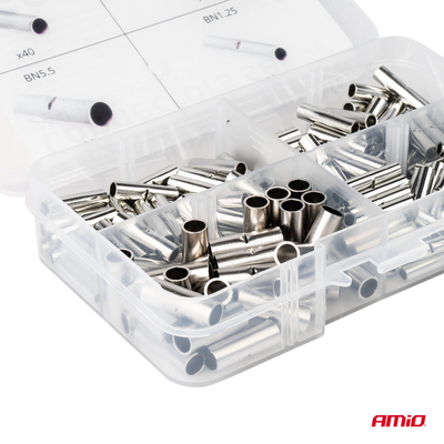 ΣΥΝΔΕΣΜΟΙ ΚΑΛΩΔΙΩΝ ΜΕΤΑΛΛΙΚΟΙ 3 ΜΕΓΕΘΗ (BN 1.25/BN 2/BN 5.5) AMIO - 160 τεμ.