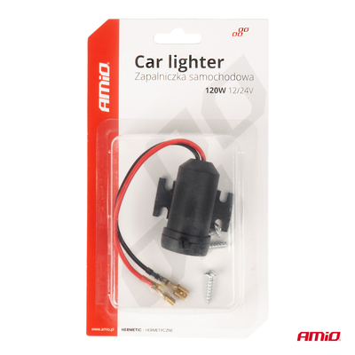 ΠΡΙΖΑ ΜΕ ΜΟΝΗ ΥΠΟΔΟΧΗ ΓΙΑ ΦΙΣ ΑΝΑΠΤΗΡΑ 12/24V ΑΔΙΑΒΡΟΧΗ AMIO - 1 τεμ.