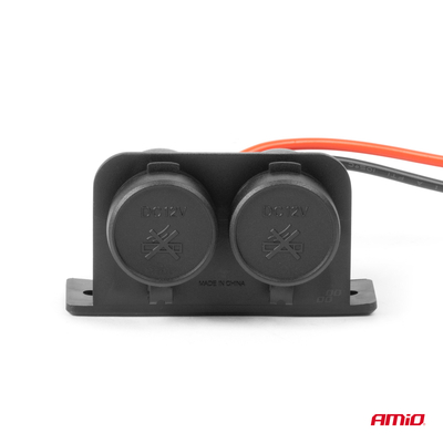 ΠΡΙΖΑ ΜΕ ΔΙΠΛΗ ΥΠΟΔΟΧΗ ΓΙΑ ΦΙΣ ΑΝΑΠΤΗΡΑ 12/24V AMIO - 1 τεμ.