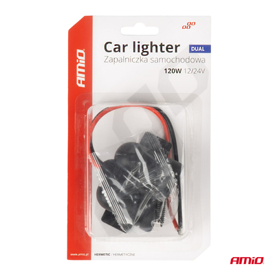 ΠΡΙΖΑ ΜΕ ΔΙΠΛΗ ΥΠΟΔΟΧΗ ΓΙΑ ΦΙΣ ΑΝΑΠΤΗΡΑ 12/24V AMIO - 1 τεμ.