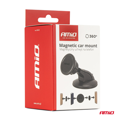 ΒΑΣΗ ΣΤΗΡΙΞΗΣ ΚΙΝΗΤΟΥ ΜΑΓΝΗΤΙΚΗ ΓΙΑ ΤΖΑΜΙ 360° AMIO - 1 τεμ.