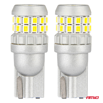 ΛΑΜΠΑΚΙΑ T10 W5W 12V/24V LED CAN-BUS 30xSMD 2016 ΛΕΥΚΟ 5500K ΑΜΙΟ - 2 ΤΕΜ.