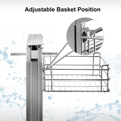 VEVOR Pull Out Blind Corner ντουλάπι, 15,7 ιντσών Ανοιγόμενο από Chrome Soft Close Blind Corner Τέσσερις ράφι, Ανθρακούχο ατσάλι τυφλό γωνιακό ντουλάπι για ελάχιστο μέγεθος ντουλαπιού 31,5\&#039;\&#039;Wx20,5\&#039;\&#039;Dx25,6\&#039;\&#039;H