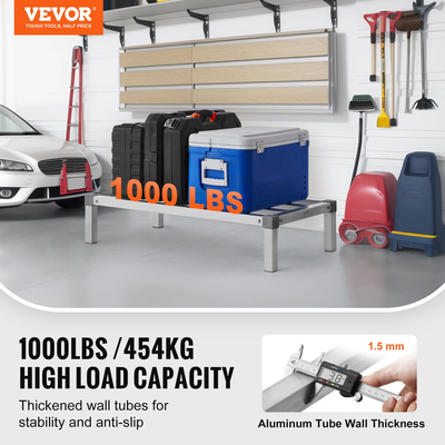 Βάση Dunnage αλουμινίου VEVOR Stationary Dunnage Rack 36” x 20” x 8” ράφι αποθήκευσης