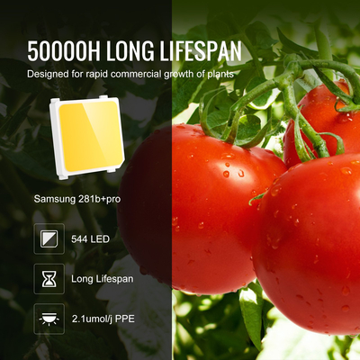 VEVOR LED Φως ανάπτυξης, 200W Πλήρες φάσμα Dimmable, Υψηλής απόδοσης Samsung 2B1B Diodes Λαμπτήρας καλλιέργειας για φυτά εσωτερικού χώρου Σπορόφυτα Veg και Bloom Θερμοκήπιο Καλλιέργεια, Daisy Chain Driver για 2x4/3x3 ft Grow Tent