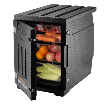 Βάση μεταφοράς φαγητού VEVOR Insulated, Hot Box 82 Qt για Catering, LLDPE Food Box Carrier με διπλές πόρπες, θερμαντήρας φαγητού με μπροστινή φόρτωση για εστιατόριο, καντίνα κ.λπ.