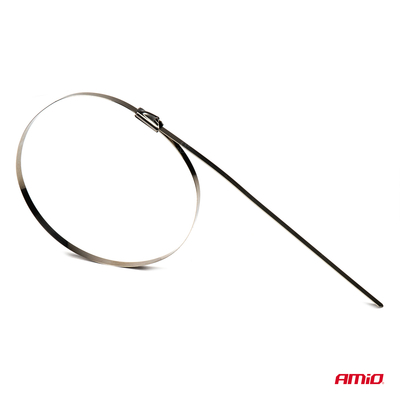 ΔΕΜΑΤΙΚΑ/ΔΕΤΙΚΑ ΚΑΛΩΔΙΩΝ TIE WRAP (ΤΑΙΡΑΠ) ΜΕΤΑΛΛΙΚΑ 7,9 x 400mm ΑΜΙΟ - 100 ΤΕΜ.