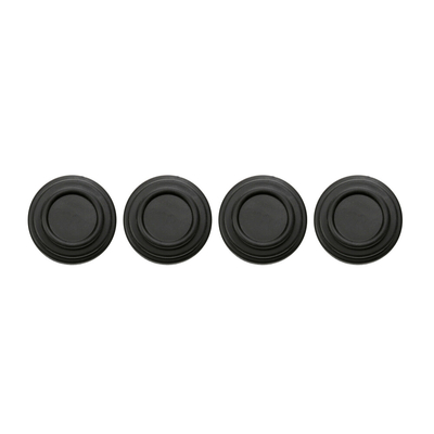 ΠΡΟΣΤΑΤΕΥΤΙΚΑ ΓΙΑ ΚΛΕΙΣΙΜΟ ΠΟΡΤΑΣ Φ26x8mm ΣΙΛΙΚΟΝΗΣ ΣΤΡΟΓΓΥΛΑ ΜΑΥΡΑ LAMPA - 4 ΤΕΜ.