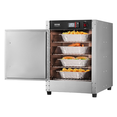 VEVOR Hot Box Food Warmer 4-Tier Concession Θερμαντικό ντουλάπι με δίσκο νερού