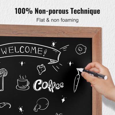 VEVOR Μαγνητικός πίνακας κιμωλίας, κρεμαστές πινακίδες μηνυμάτων με κιμωλίες και γόμα, vintage ξύλινη πινακίδα μαυροπίνακα, ρουστίκ καφέ πλαίσιο και σύνθετοι πίνακες ανακοινώσεων, 18&quot;x24&quot;, Κουζίνα, Διακόσμηση σπιτιού, Γάμος