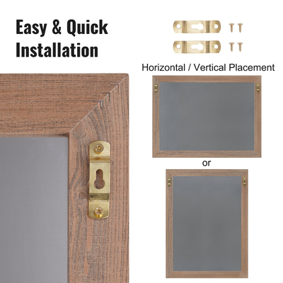 VEVOR Μαγνητικός πίνακας κιμωλίας, κρεμαστές πινακίδες μηνυμάτων με κιμωλίες και γόμα, vintage ξύλινη πινακίδα μαυροπίνακα, ρουστίκ καφέ πλαίσιο και σύνθετοι πίνακες ανακοινώσεων, 18&quot;x24&quot;, Κουζίνα, Διακόσμηση σπιτιού, Γάμος