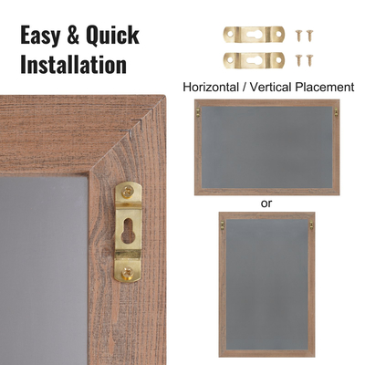 VEVOR Μαγνητικός πίνακας κιμωλίας, κρεμαστές πινακίδες μηνυμάτων με κιμωλίες και γόμα, vintage ξύλινη πινακίδα μαυροπίνακα, ρουστίκ καφέ πλαίσιο και σύνθετοι πίνακες ανακοινώσεων, 30&quot;x20&quot;, Κουζίνα, Διακόσμηση σπιτιού, Γάμος