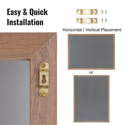 VEVOR Μαγνητικός πίνακας κιμωλίας, κρεμαστές πινακίδες μηνυμάτων με κιμωλίες και γόμα, vintage ξύλινη πινακίδα μαυροπίνακα, ρουστίκ καφέ πλαίσιο και πίνακες ανακοινώσεων, 35&quot;x46&quot;, Κουζίνα, Διακόσμηση σπιτιού, Γάμος