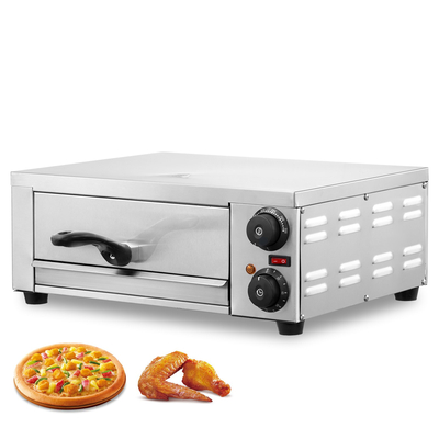 VEVOR Ηλεκτρικός Πάγκος Φούρνος Πίτσας 12&quot; 1500W Ρυθμιζόμενη θερμοκρασία 0-120 λεπτά Χρονοδιακόπτης