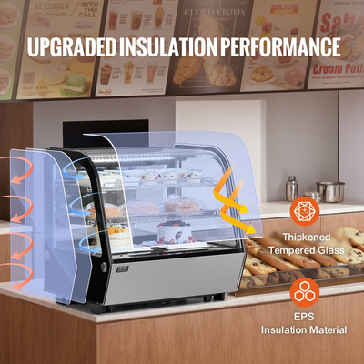 Ψυγείο VEVOR Βιτρίνα Ψυγείου Bakery Display Θήκη Ψυγείου 4,2 cu ft/115L 2-Tier