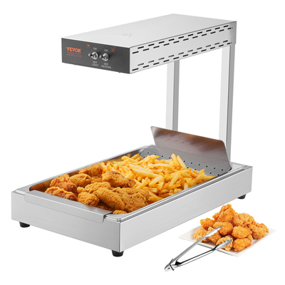 VEVOR French Fry Food Warmer Electric Chip Warming Light Station από ανοξείδωτο χάλυβα