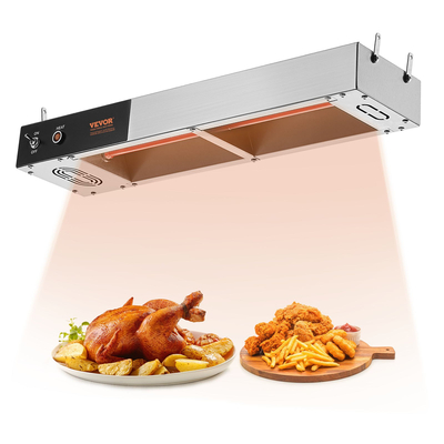 VEVOR French Fry Food Warmer Electric Strip Chip Warming Light Station Steel
