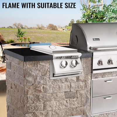 Πλαίσιο φινιρίσματος εξωτερικού χώρου VEVOR, φινίρισμα πλαισίου 12,2 x 18 ιντσών, πλαίσιο μπάρμπεκιου εξωτερικού χώρου από ανοξείδωτο χάλυβα για καυστήρα διπλής όψης, πλαίσιο φινιρίσματος γκριλ, κατάλληλο για εξωτερική κουζίνα και νησί μπάρμπεκιου